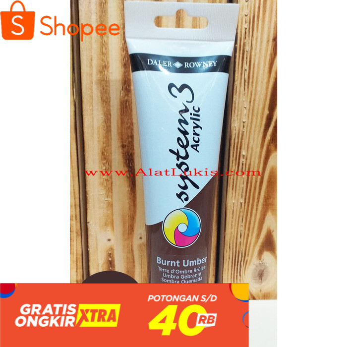 

Cat Akrilik System 3 150 ml warna Burnt Umber