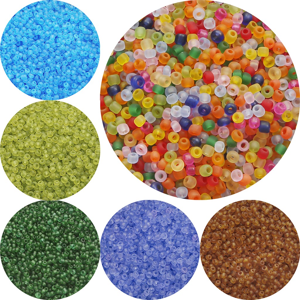 20g 700Pcs 3mm Transparent Matte Czech Glass Spacer Seed beads  For Diy Sewing Handmade Jewelry Women Charm Bohemia Bracelet Necklace Accessories