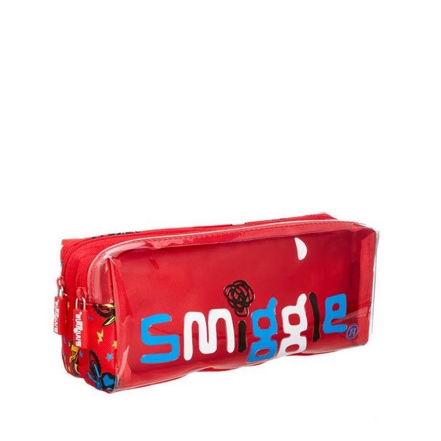 

Smiggle Pencil Case Twinzip See Cheer Boy Red Tempat Pensil - IGL443674RED
