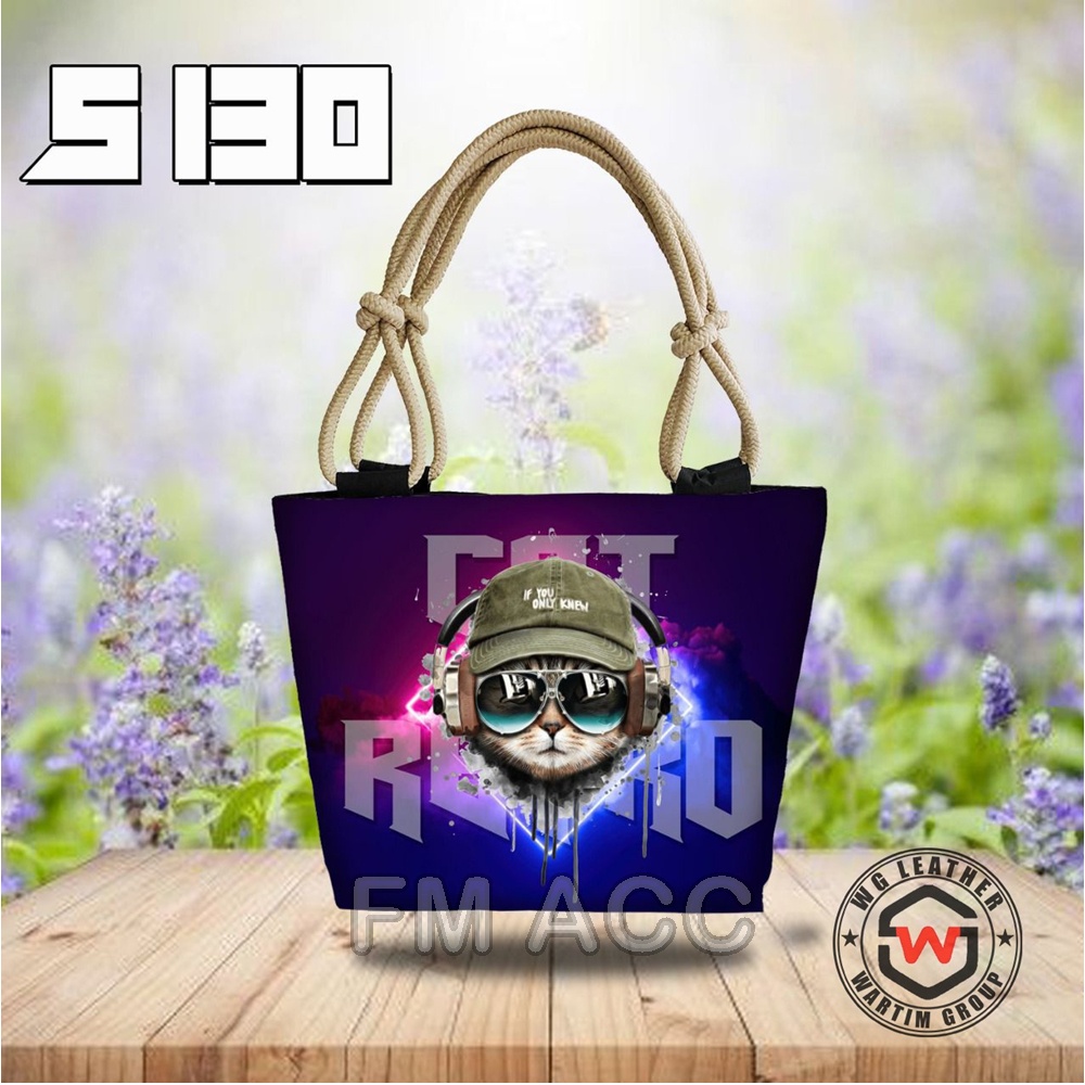 [ORIGINAL] Totebag Tali Sumbu Tas Wanita Remaja Kekinian Gambar Printing Hijab Islami Hijaber Muslimah Karakter Lucu MURAH BERKUALITAS