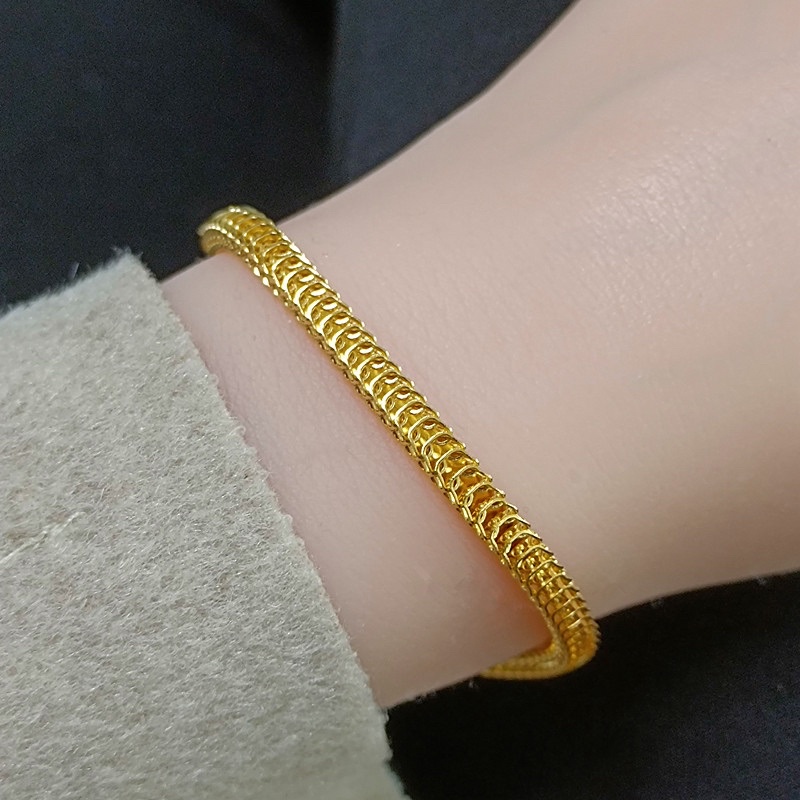 Gelang tangan sisik tebal titanium korea anti karat