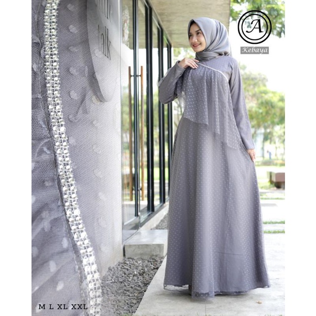 GAMIS TILE STELLI DOT| GAMIS TILE DOT| GAMIS PESTA| GAMIS KONDANGAN| DRESS PESTA| GAMIS MEWAH| GAMIS MURAH| BY ASSYFA