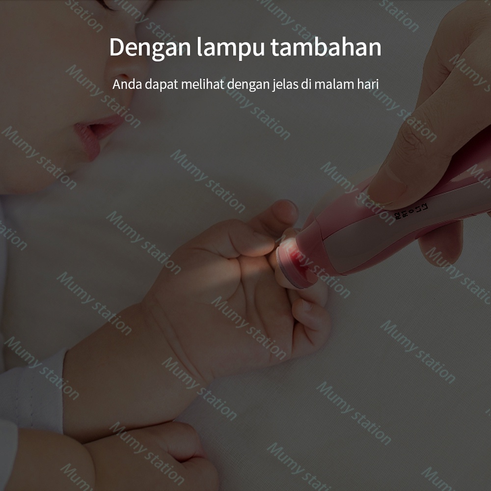 Mumystation Alat Kikir Kuku bayi /Gunting Kuku Bayi elektrik set /Baby Nail Trimmer