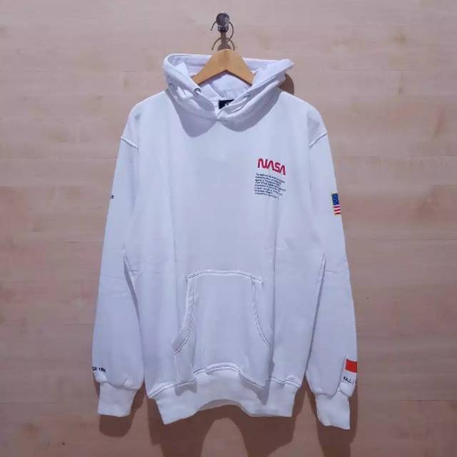 h&m nasa hoodie white