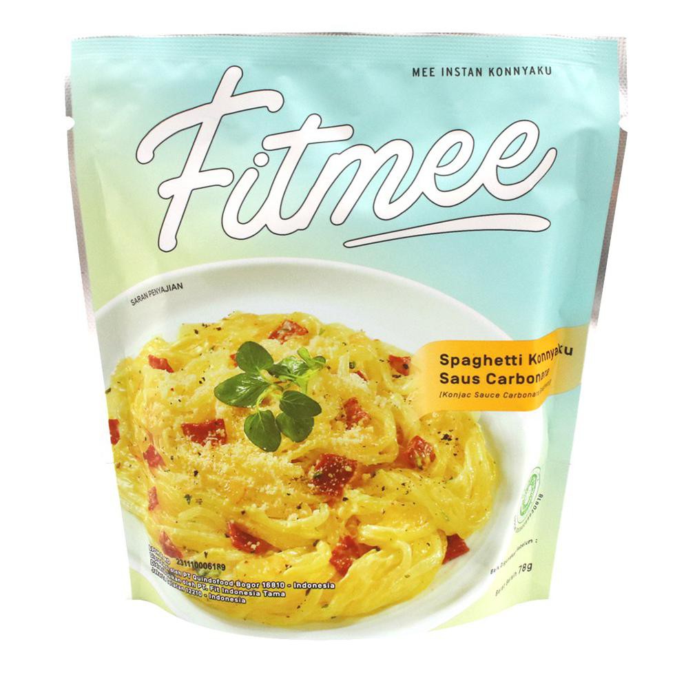 

New Produk Fitmee - Carbonara 78 Gr - Mie Instan Konnyaku - Spaghetti Konnyaku Saus Carbonara - Mie