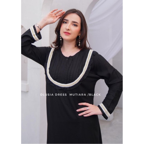 Daster Arab Dlusia MUTIARA Long Dress Rayon Super