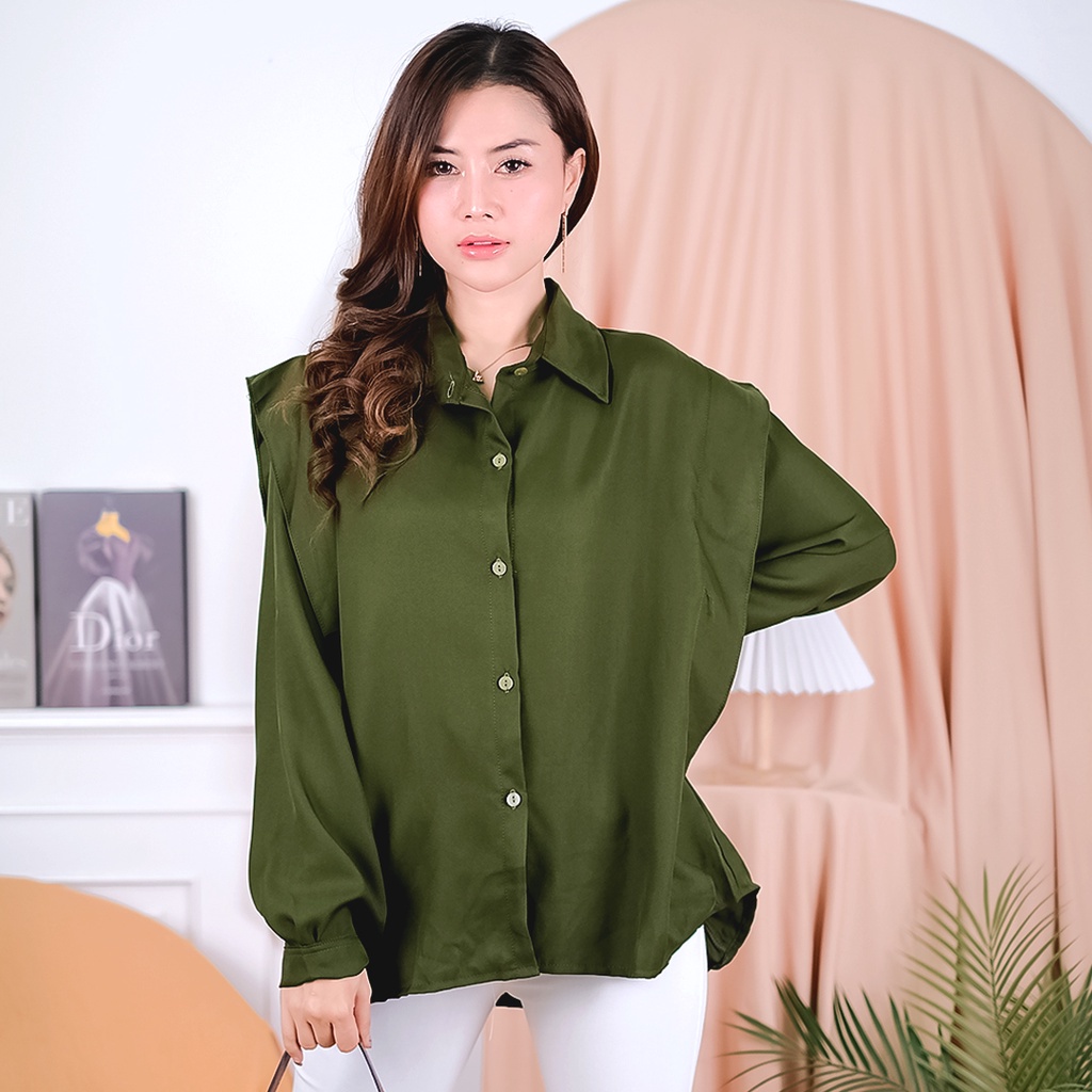 Tq88indonesia Fashion Blouse Rempel Kekinian / Blouse Breta Oversize / PREMIUM SHAKILA / Blouse Terbaru / Blus / Baju Atasan Wanita / Baju Santai Wanita / Ootd