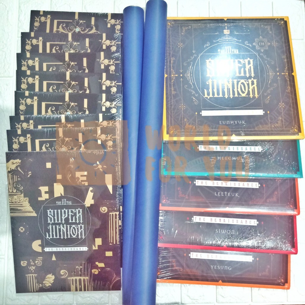 [READY] Super Junior Album 10th Renaissance Square Version Siwon Eunhyuk Yesung PILIH MEMBER SEALED