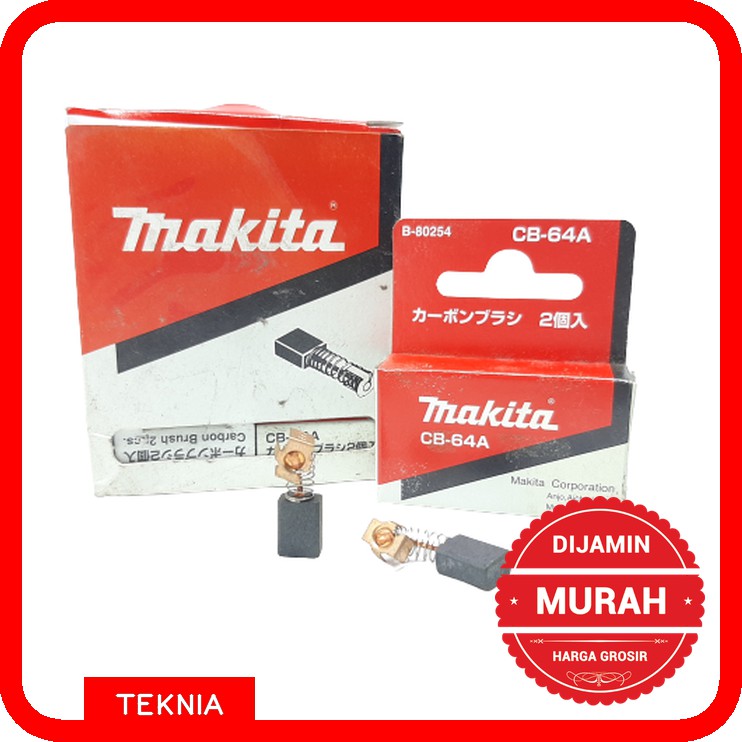 Carbon Brush CB 64A MAKITA - Batu Arang - Original 100%