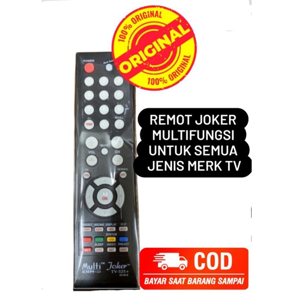 Remote TV Joker 18x Multi TERLENGKAP