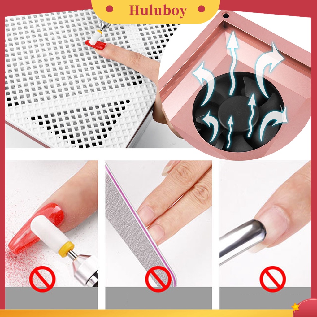 Huluboy Huluboy♡ Mesin Filter Debu Kuku 60W Tidak Berisik Untuk Manicure