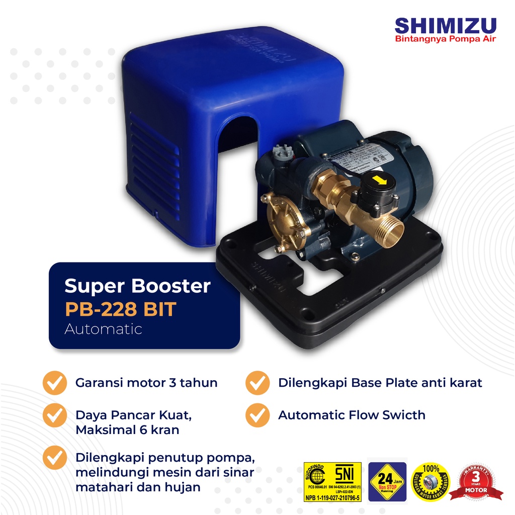 SHIMIZU POMPA AIR BOOSTER PENDORONG PB 228 BIT/PB-228-BIT/PB228BIT