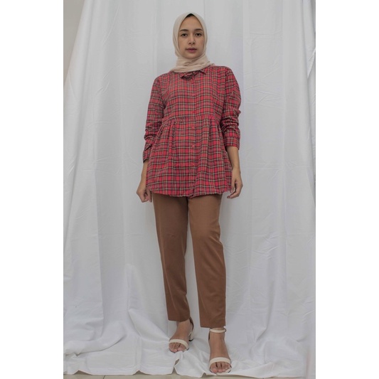 Odiva flanel blouse (1006-1)