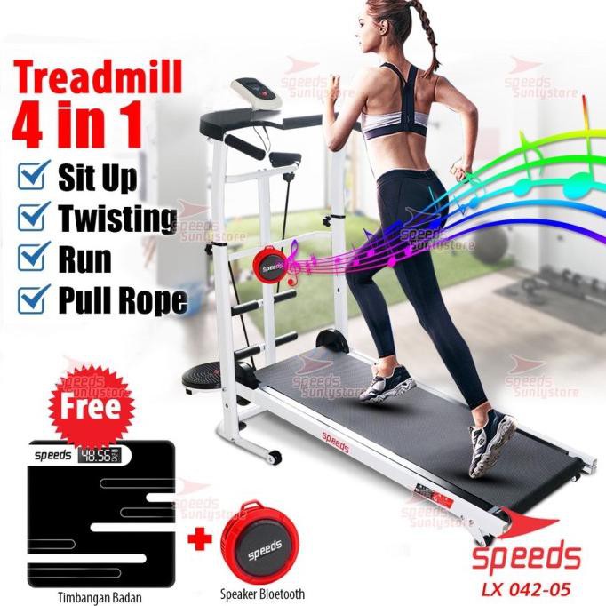 Treadmill Manual Elektrik Multifungsi Treadmill Elektrik Speeds 042-5 Welandkuy