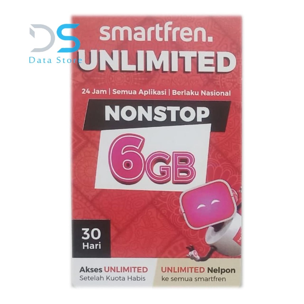 Voucher SmartFren NONSTOP UNLIMITED 6 GB