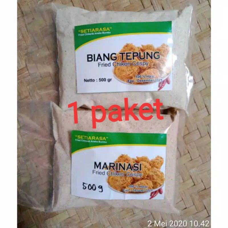 

1 paket bumbu fried chiken 1 kg