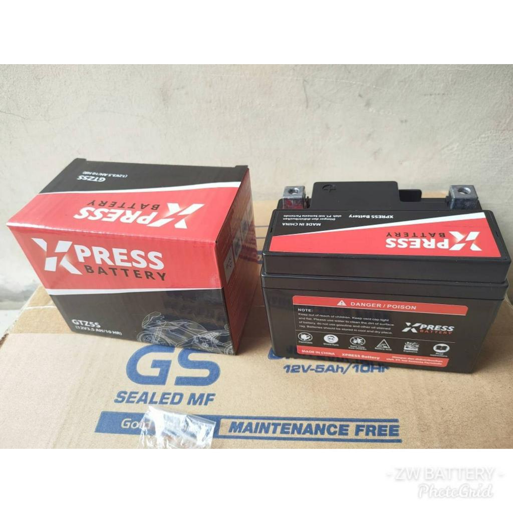 Aki Motor Xeon, Jupiter MX New, MX King, R15, Xabre, Fino, Byson GTZ5S XPRESS GEL