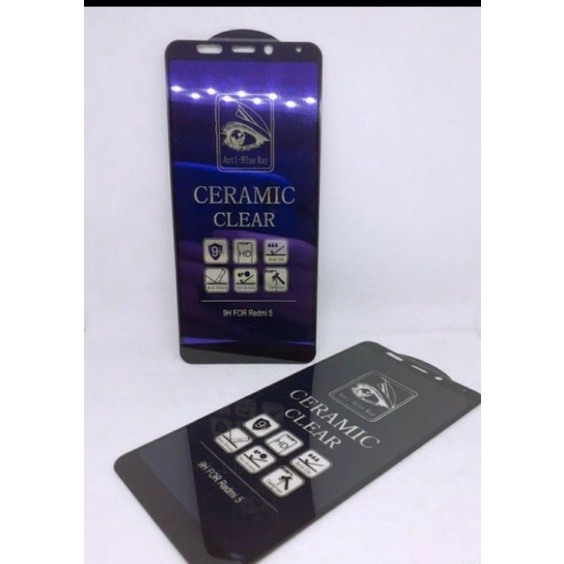 CERAMIC BLUE MATTE ANTI PECAH TG FULL REDMI NOTE 8 PRO - REDMI NOTE 9 - REDMI NOTE 9 PRO