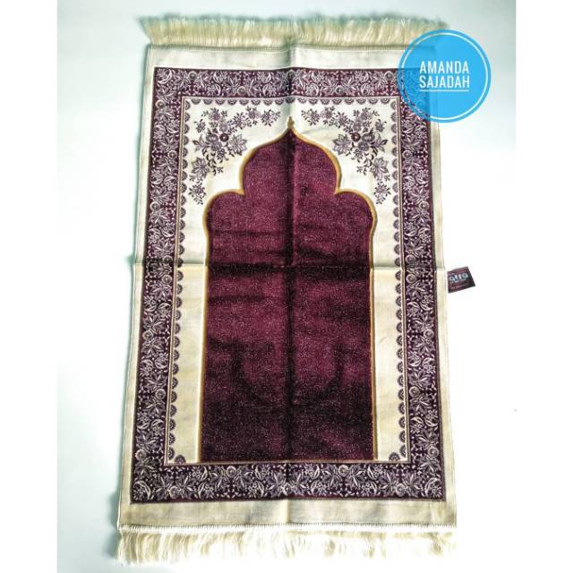 SAJADAH TATRA GOLD BROWN TEBAL LEMBUT