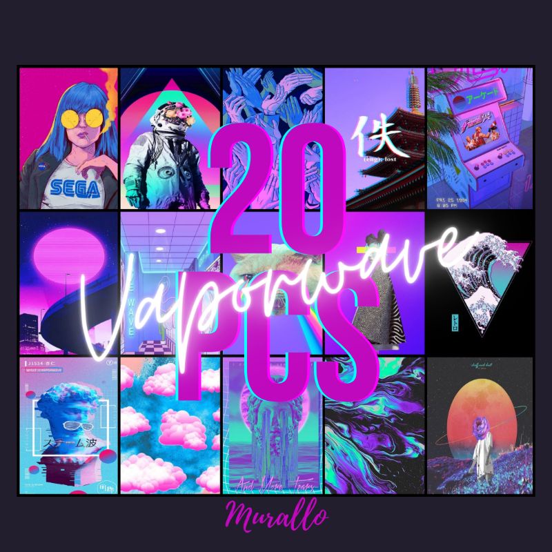 jual-20-pcs-poster-aesthetic-vaporwave-aesthetic-poster-dinding-wall