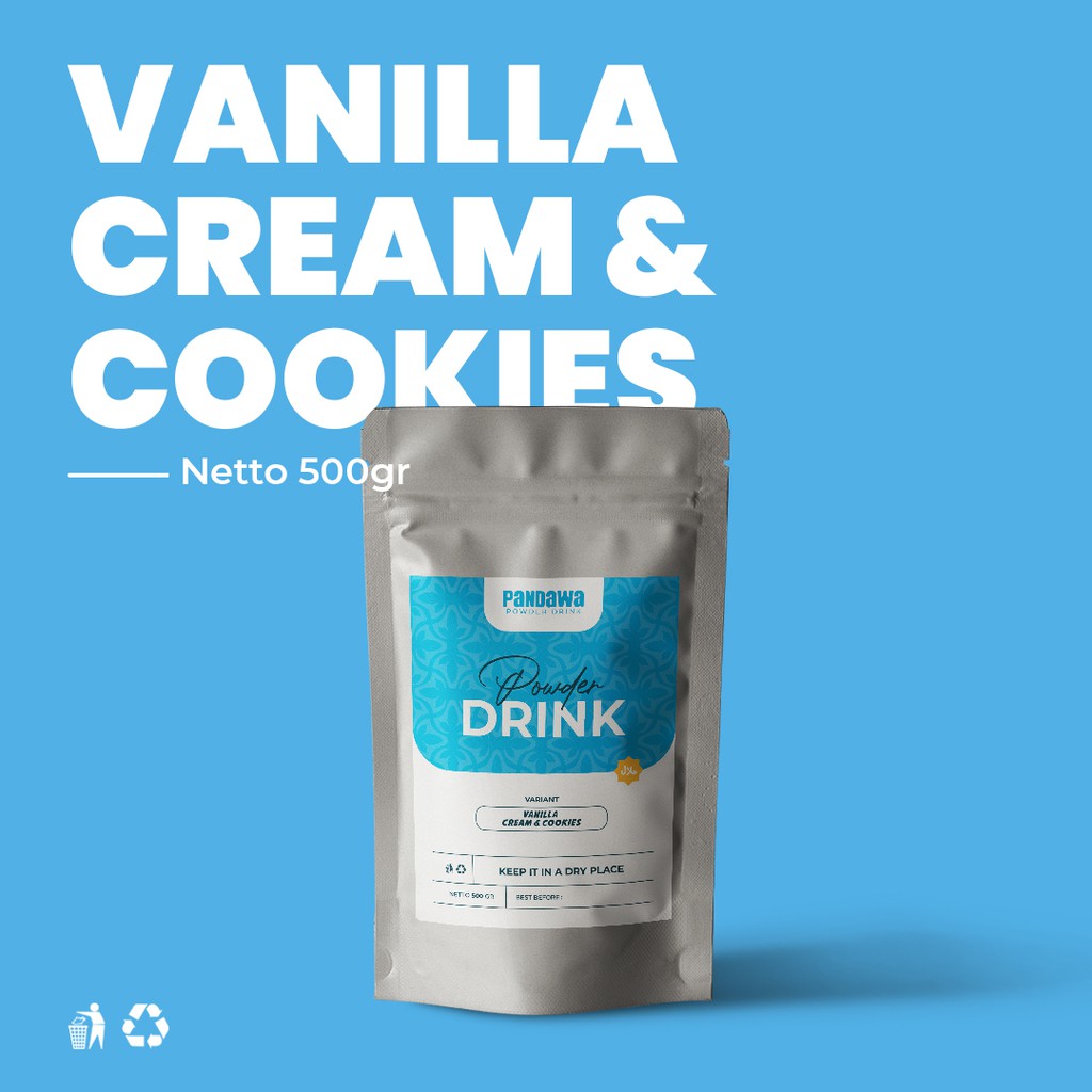 

Bubuk Minuman Vanilla Cream & Cookies Premium ( Serbuk Minuman | Powder Drink )