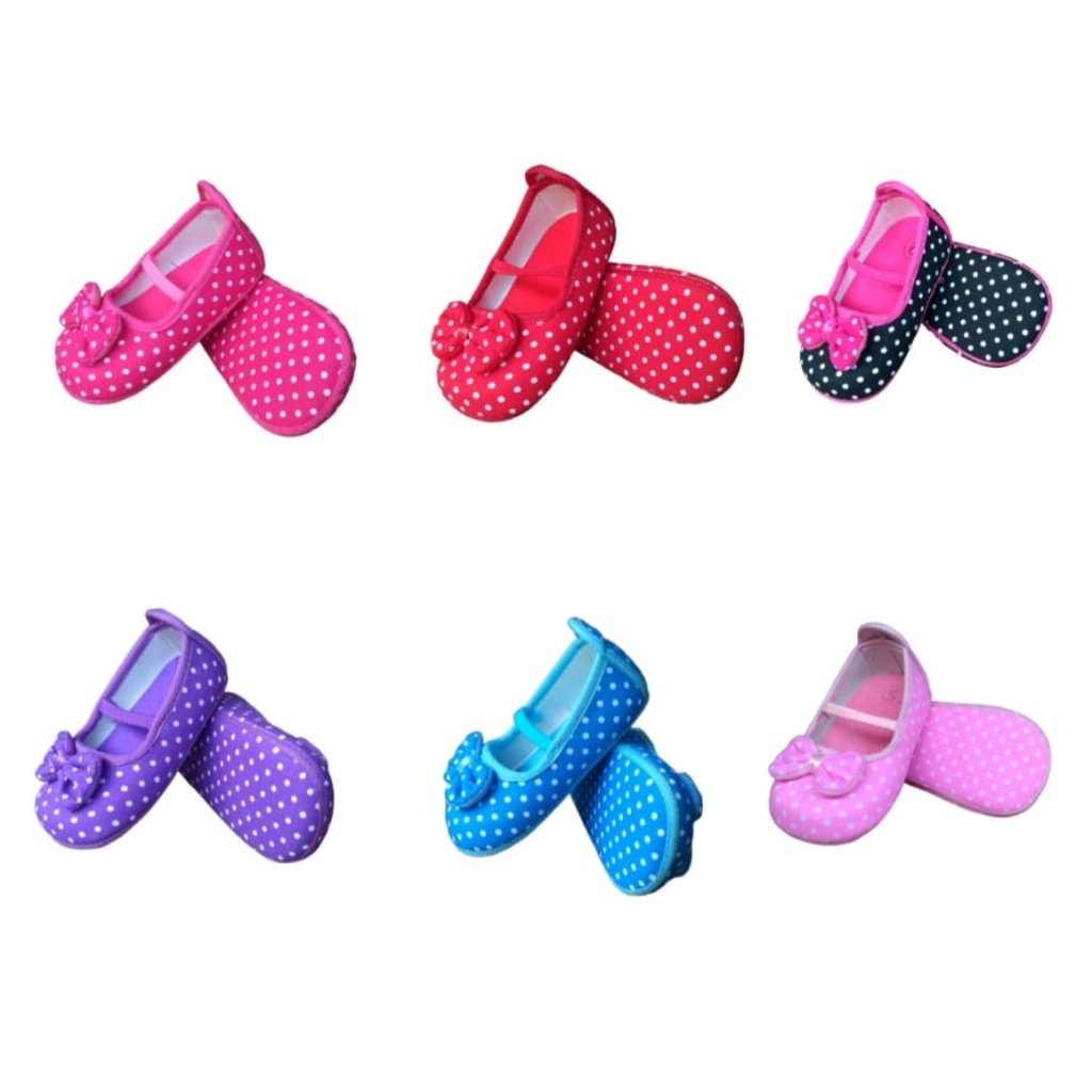sepatu bayi polka pita prewalker perempuan SK-06