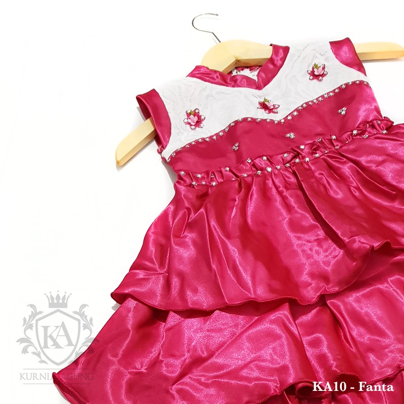 Dress Baju Anak Perempuan 2- 12 tahun Gaun Ulang Tahun Pesta Princess Murah KA10