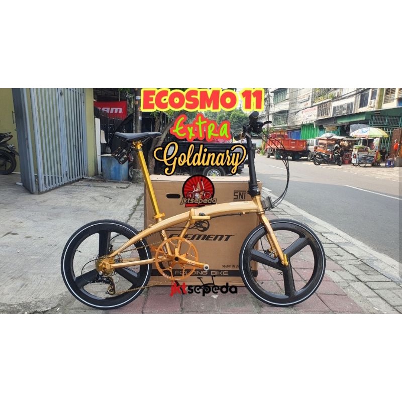Sepeda Lipat ELEMENT Ecosmo GOLD Edition