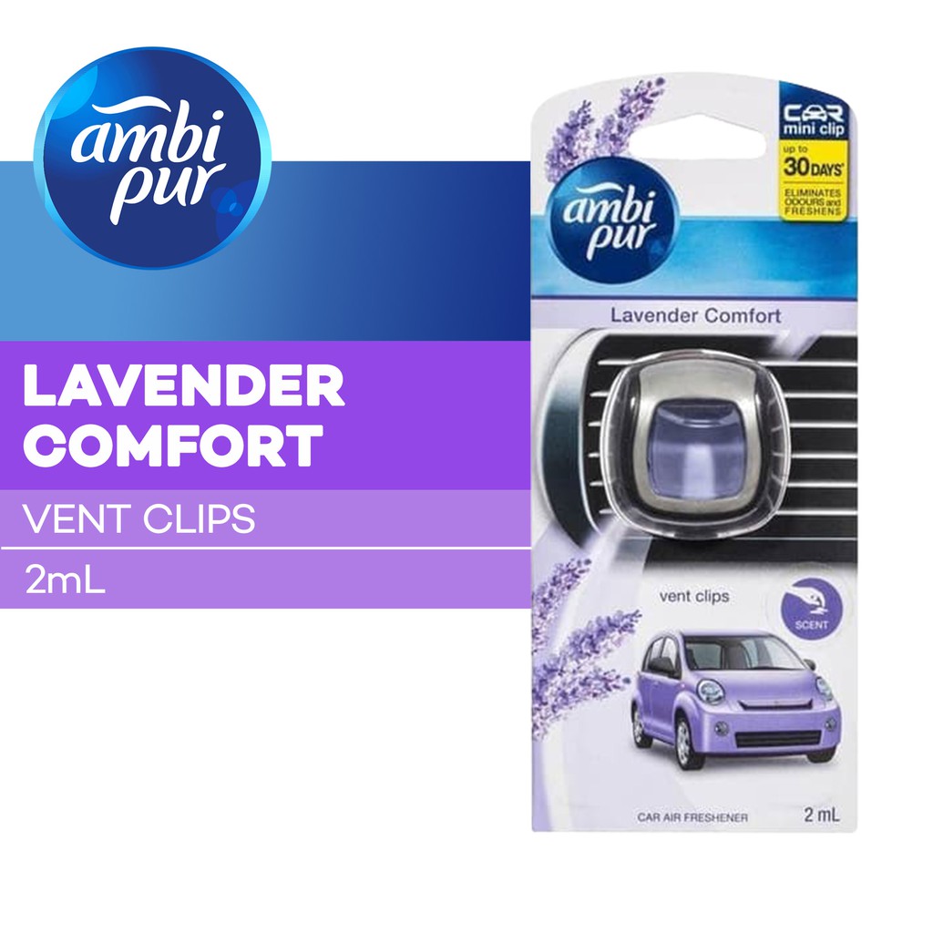 Pengharum Mobil Parfum Mobil Pewangi Ruangan Lavender Comfort Clips 2 ml