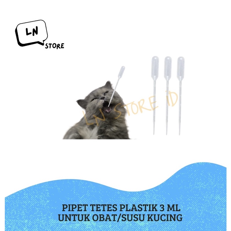 Pipet Tetes 3ml Untuk Suap Obat/Susu ke Kucing