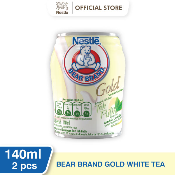 

Bear Brand Gold Susu Teh Putih 140 mL x 2