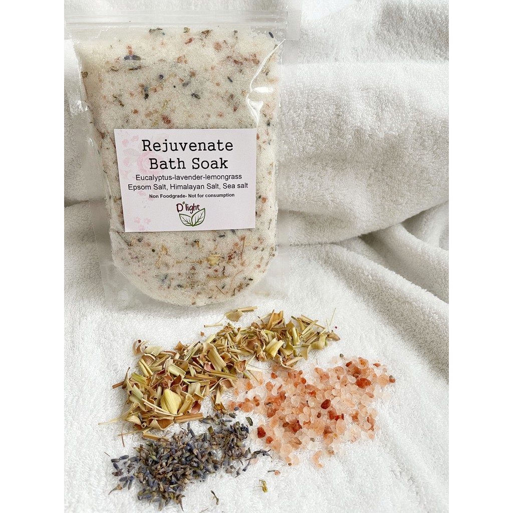 bath soak / garam mandi /garam spa / garam rendam kaki / bath salt epsom salt himalaya salt sea salt