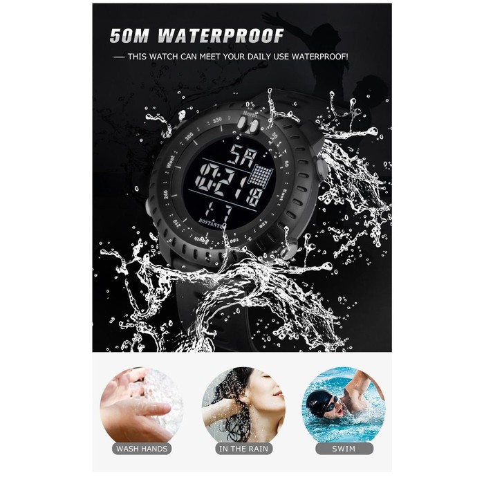 Jam Tangan Sport Pria BOSTANTEN Original Waterproof / Jam Tangan Pria Murah / Jam Tangan Sport Murah