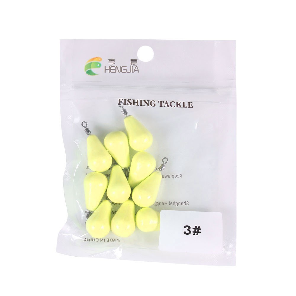 Hengjia Timah Pemberat Pancing Luminous 12g 15g 20g 25g 28g 30g 45g 55g 60g 70g 75g 95g 120g 150g