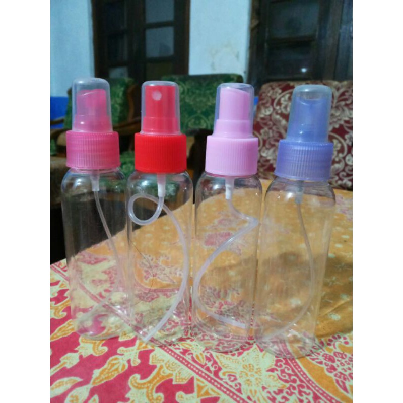 Botol spray 100ml tutup warna-warni