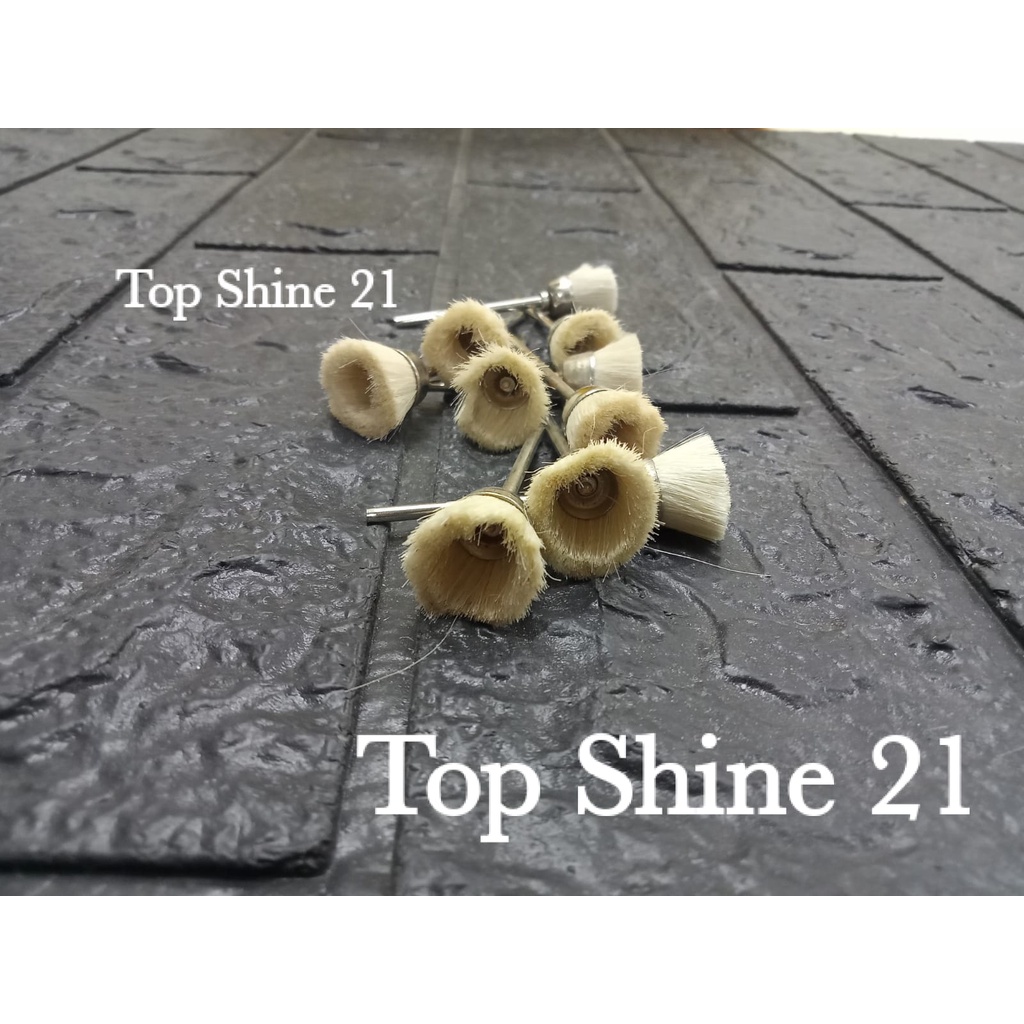 Mata Bor Sikat Kawat Mangkok Halus Putih/Mata Tuner Sikat Mangkok