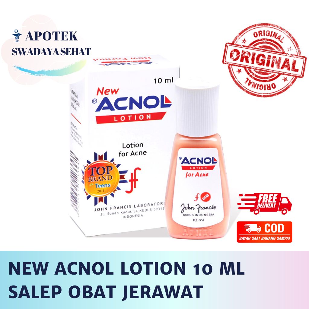 ACNOL LOTION 10ML NEW - Obat Salep Jerawat Oles Totol Muka Berjerawat