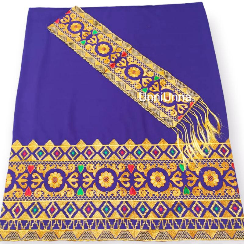 Tapis Bordir Lampung 1 Tingkat Warna Ungu