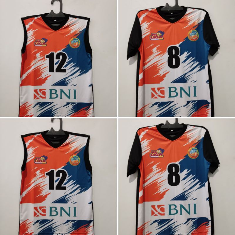 Kaos atasan voli mizuno printing sublimasi proliga GRADE ORI Bisa pake nama dan Nomer