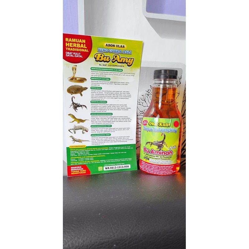 

Minyak Kalajengking Asli Bu Aminah Ukuran 250 Ml