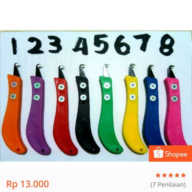 Pisau kait pisau dan gagang