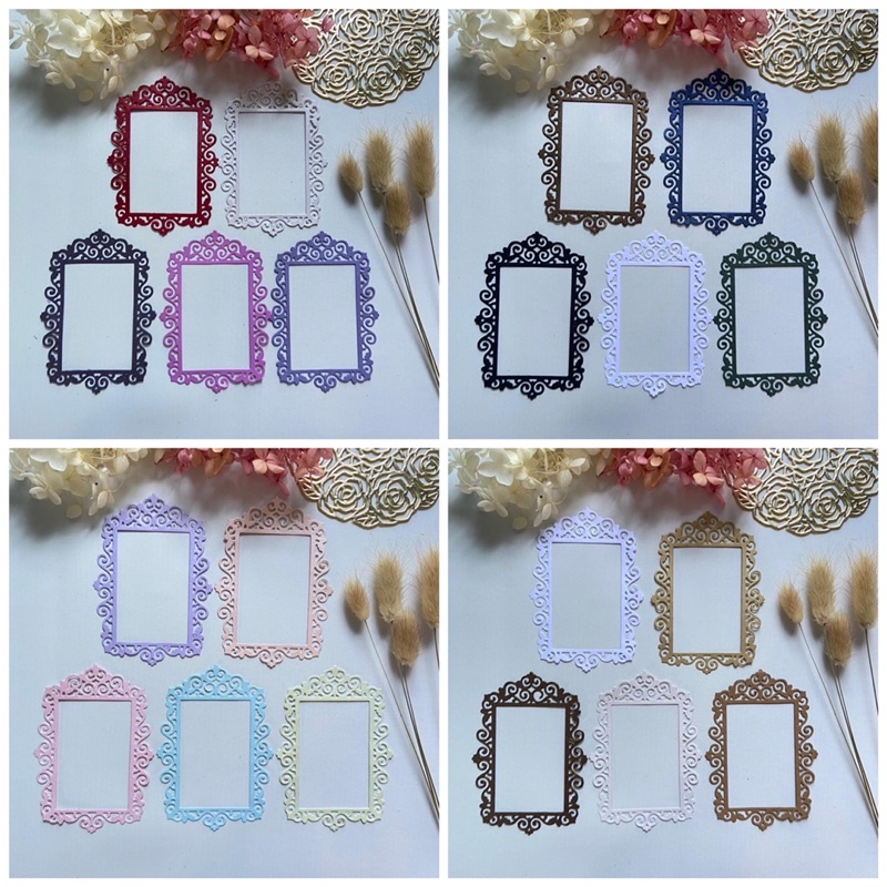 

1 set isi 5pc die cut / cut die / dies cut / cut dies gor scrapbook journal journaling bujo frame bingkai