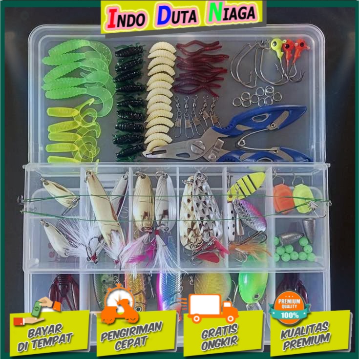 LIXADA Umpan Pancing Ikan Set Fishing Bait Kit 101PCS - DWS250-H