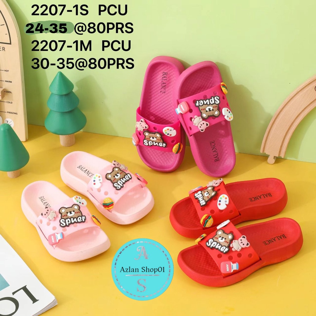 sandal selop fuji anak kecil tanggung import balance kekinian 2207-1S (24-35)