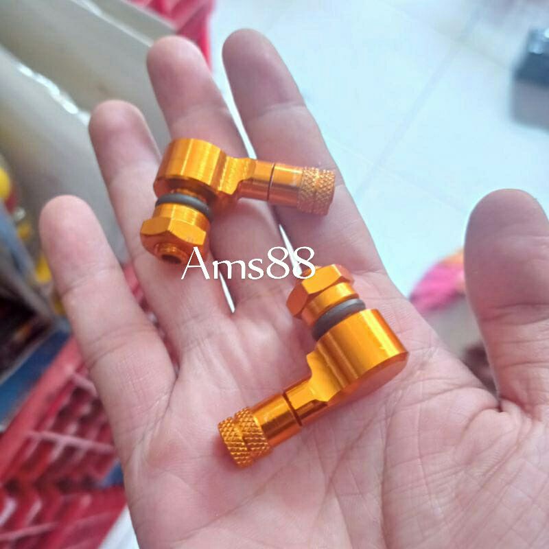 SEPASANG 2PCS PENTIL BAN TUBLES MOTOR MOBIL CNC UNIVERSAL