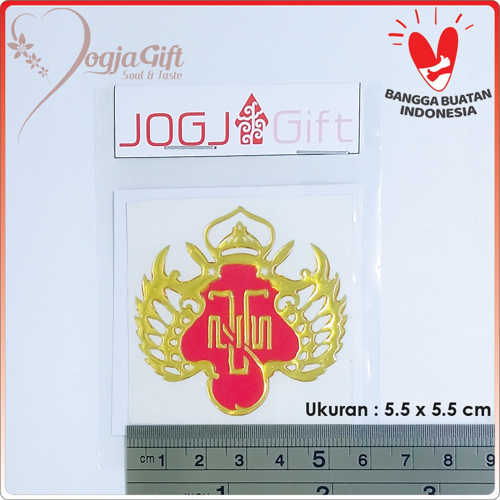 Stiker 3D Lambang Kraton Jogja Ukuran 5.5cm