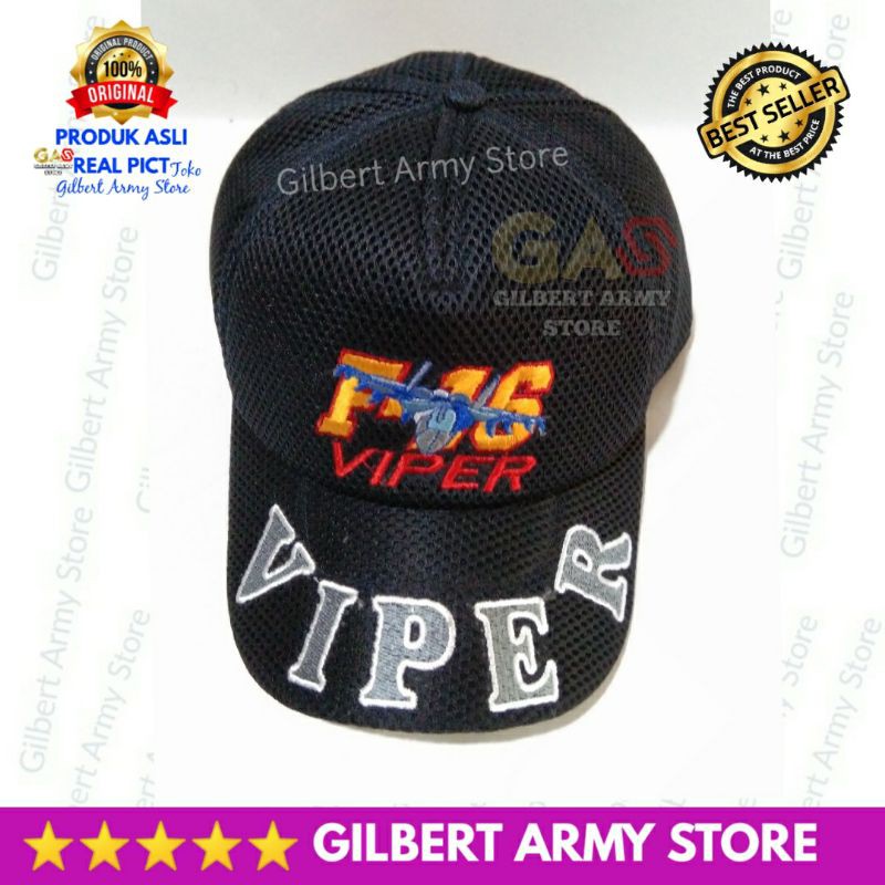 Topi Viper F16 jaring biru navy Tni Au angkatan Udara Terbaru Grosir Murah Gilbert Army Store