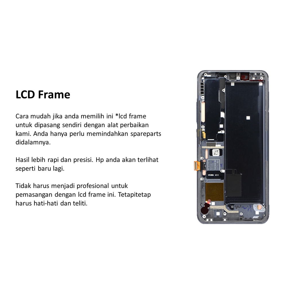 [ CHECK.ID ] LCD + FRAME XIAOMI MI NOTE 10/ MI NOTE 10 PRO ORIGINAL SERVICE PRODUCT