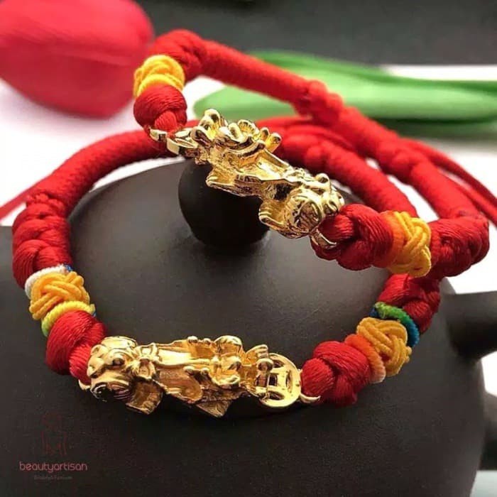 GENUINE RED Chi bracelet Gelang chi ying yang usir energi negatif