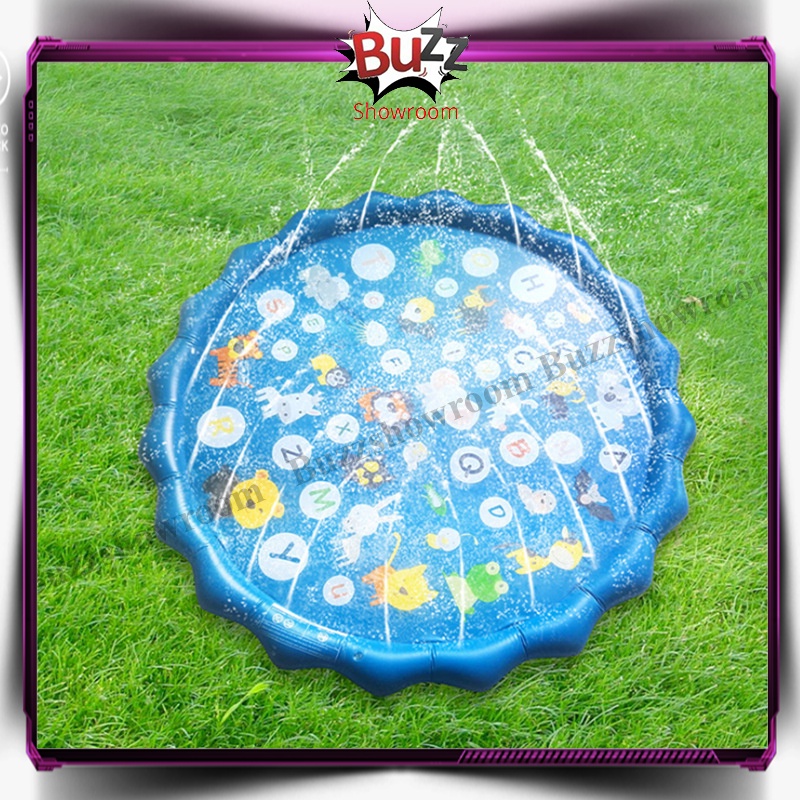 Water Splash Spray Mat Mainan Kolam Semprot Air Mancur Anak Portable